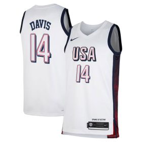 #14 Anthony Davis White Men’s USA Basketball National Team 2024 Jersey