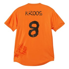 Toni Kroos 8 Real Madrid X Y-3 23/24 Hand-painted Fonts Fourth Jersey – Limited Collection – Orange