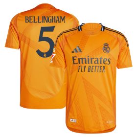 #5 Jude Bellingham Real Madrid 2024/25 Away Sleeve Player Jersey – Orange