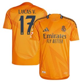 #17 Lucas Vázquez Real Madrid 2024/25 Away Sleeve Player Jersey – Orange