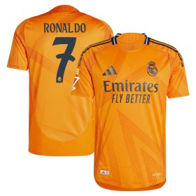 #7 Cristiano Ronaldo Real Madrid 2024/25 Away Sleeve Player Jersey – Orange