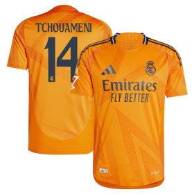 #14 Aurélien Tchouaméni Real Madrid 2024/25 Away Sleeve Player Jersey – Orange