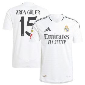 #15 Arda Güler Real Madrid 2024/25 Home Player Jersey – White