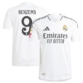 #9 Karim Benzema Real Madrid 2024/25 Home Player Jersey – White