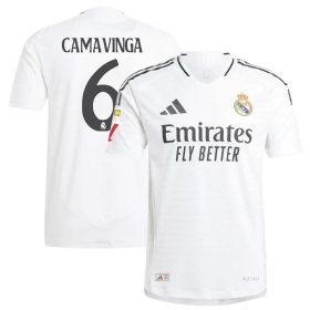 #6 Eduardo Camavinga Real Madrid 2024/25 Home Player Jersey – White