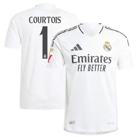 #1 Thibaut Courtois Real Madrid 2024/25 Home Player Jersey – White