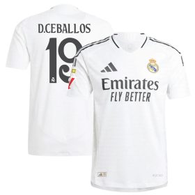 #19 Dani Ceballos Real Madrid 2024/25 Home Player Jersey – White