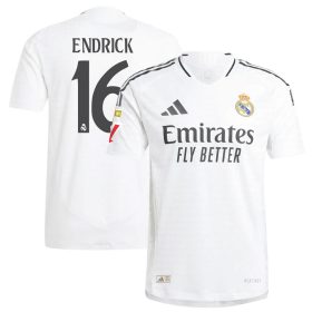 #16 Endrick Felipe Real Madrid 2024/25 Home Player Jersey – White