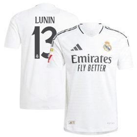 #13 Andriy Lunin Real Madrid 2024/25 Home Player Jersey – White