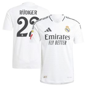 #22 Antonio Rüdiger Real Madrid 2024/25 Home Player Jersey – White