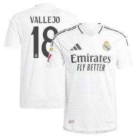 #18 Jesús Vallejo Real Madrid 2024/25 Home Player Jersey – White