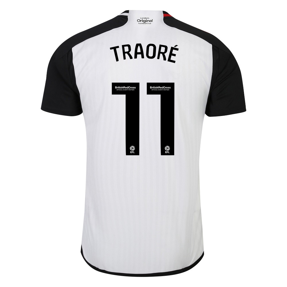 Adama Traoré 11 Fulham FC 2023-24 EFL Home Men Jersey - White - MerchSpirit