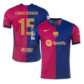 Andreas Christensen #15 Barcelona 2024/25 Home Champions League Jersey