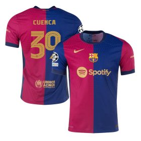 Andrés Cuenca #39 Barcelona 2024/25 Home Champions League Jersey