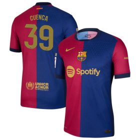 Andrés Cuenca #39 Barcelona 2024/25 Home Jersey