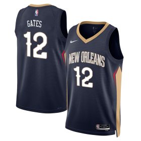 Kaiser Gates New Orleans Pelicans Jersey – Icon Edition