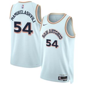 Sandro Mamukelashvili San Antonio Spurs Jersey – City Edition