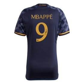 Kylian Mbappé 9 Signed Real Madrid 2023/24 Jersey Autographed – Men