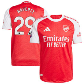 Kai Havertz #29 Arsenal 2025/26 Home Player Jersey – Red