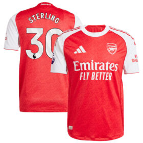 Raheem Sterling #30 Arsenal 2025/26 Home Player Jersey – Red