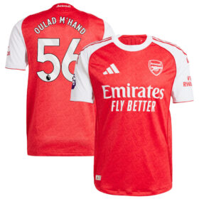 Salah-Eddine Oulad M’Hand #56 Arsenal 2025/26 Home Player Jersey – Red
