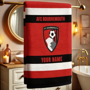Merchspirit AFC Bournemouth EPL All Team Team Bath Towel Large Size Personalized New Style Gift For Fan