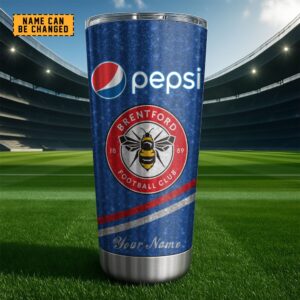 Merchspirit Brentford EPL Mix Pepsi Blue Tumbler Personalized New Style Gift For Fan